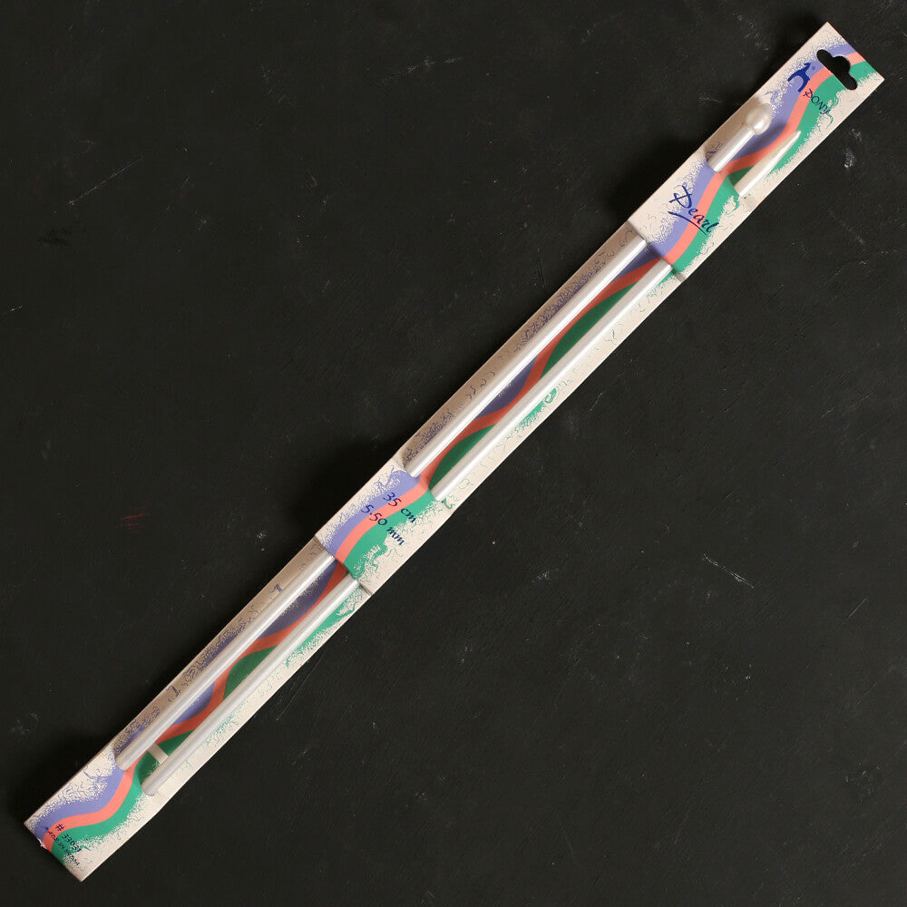 Pony Pearl 5.50 mm 35 cm Beyaz Plastik Şiş - 33631